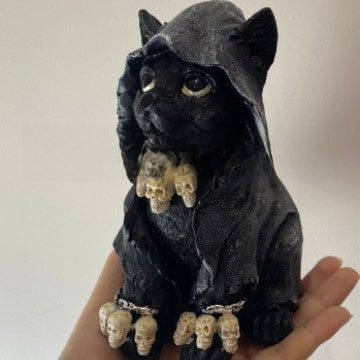 Halloween Black Cat Resin Craft Ornament