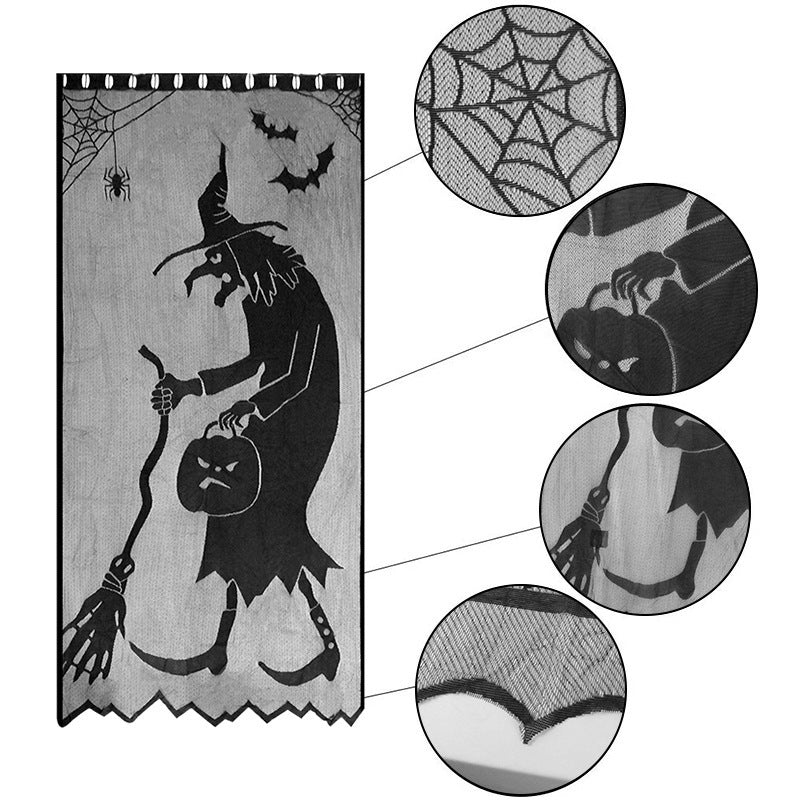 Door curtain 4 piece set for Halloween 