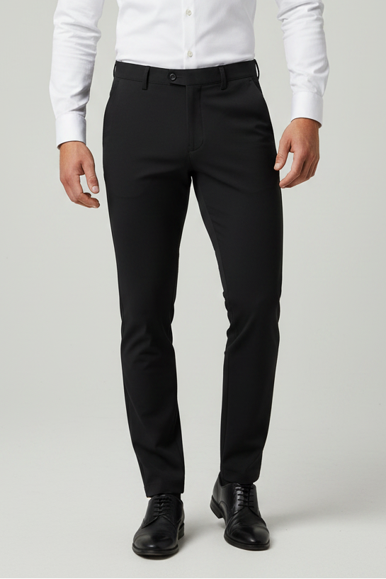 Men's Performance Straight-Leg Stretch Suit Pants - Wrinkle-Resistant - product image 1