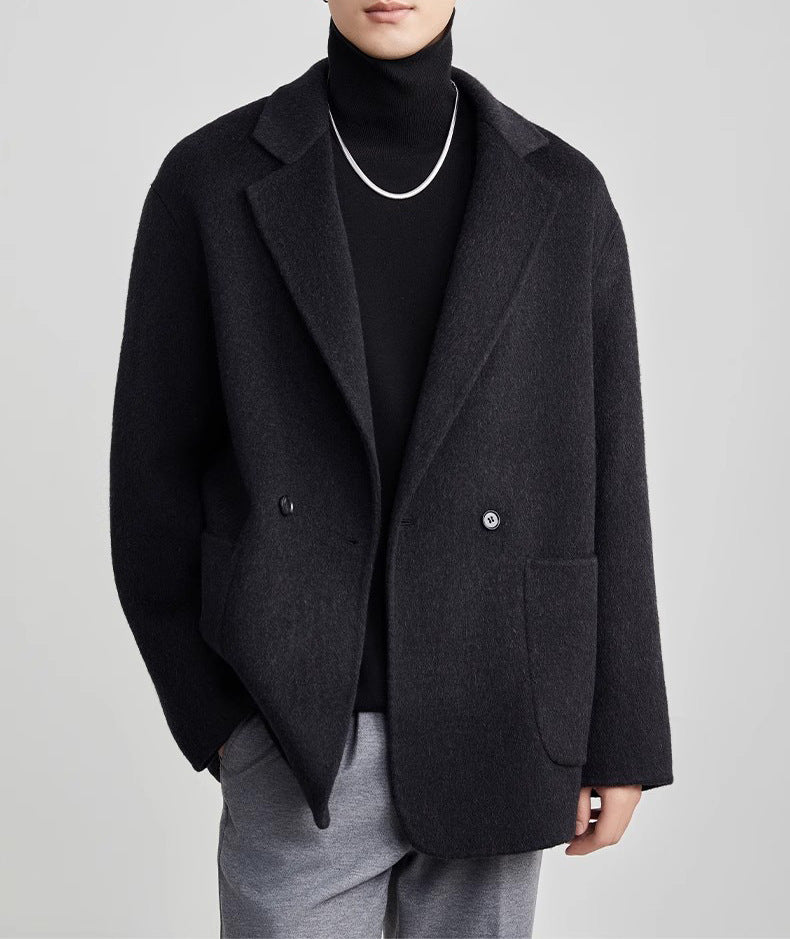 Men's Premium Wool-Blend Double-Breasted Winter Coat - product image 6