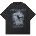 Vintage Washed Cotton Graphic T-Shirt