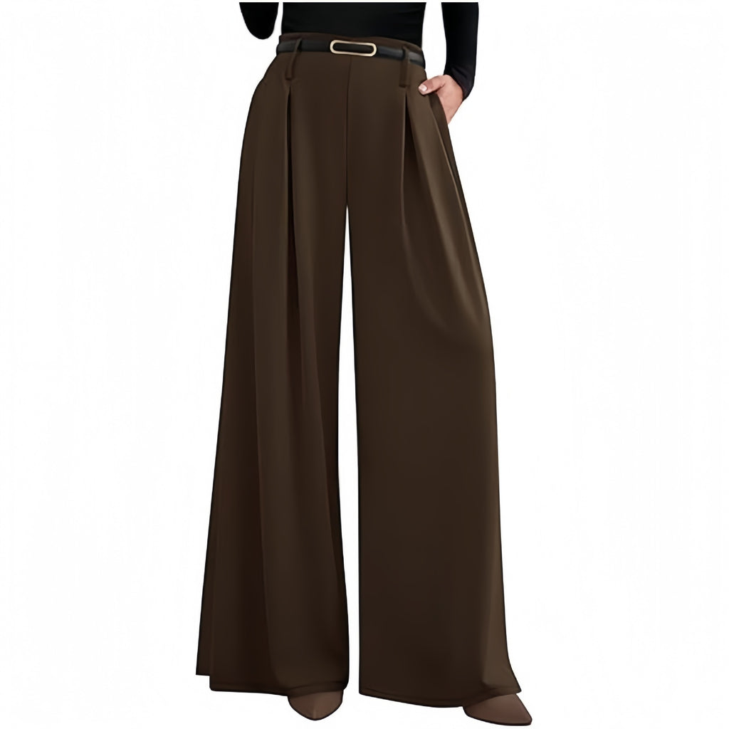Womens High Waisted Wide Leg Dress Pants