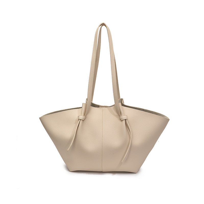 Pleated Large Capacity Tote Bag