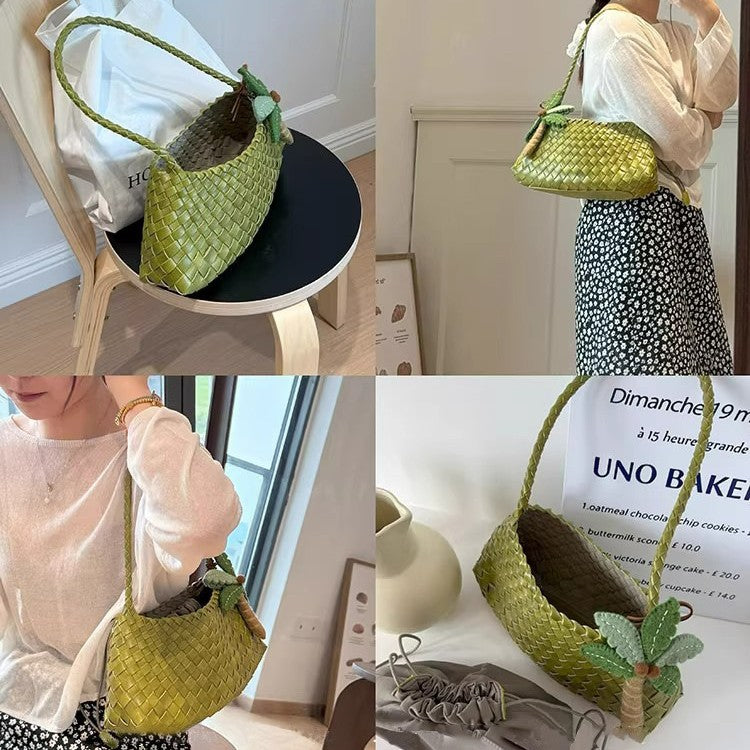 Handmade Woven Underarm Shoulder Bag