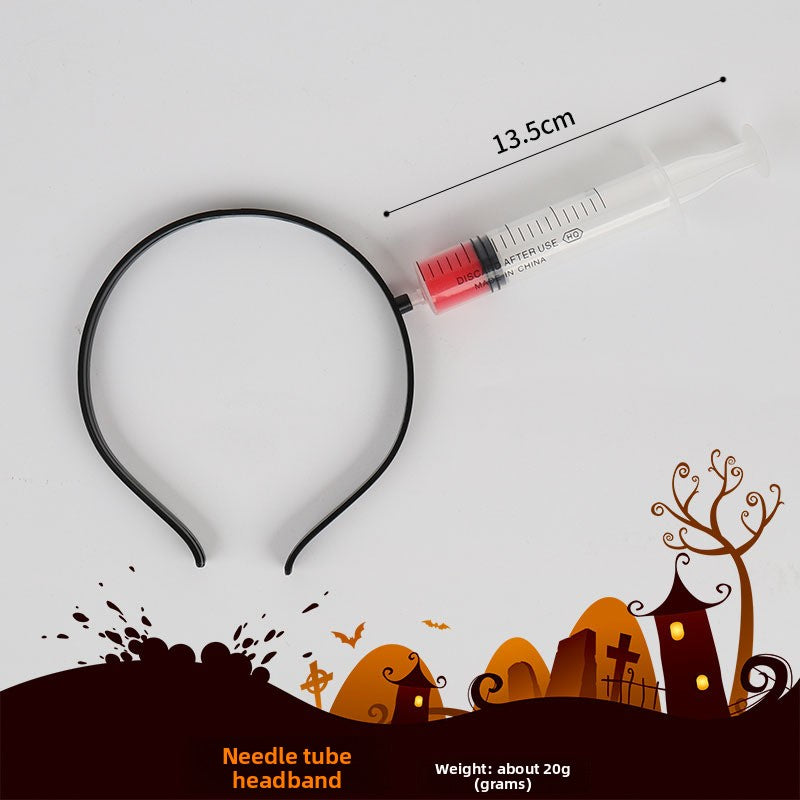 Threading needle barrel