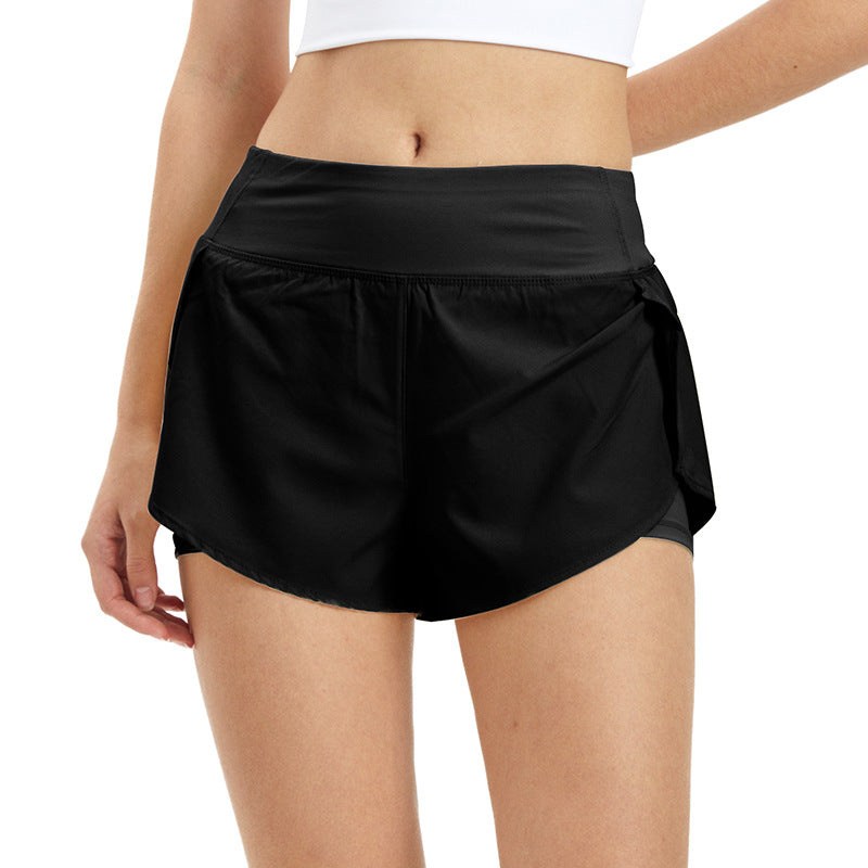 Womens Quick-Dry Yoga Running Shorts