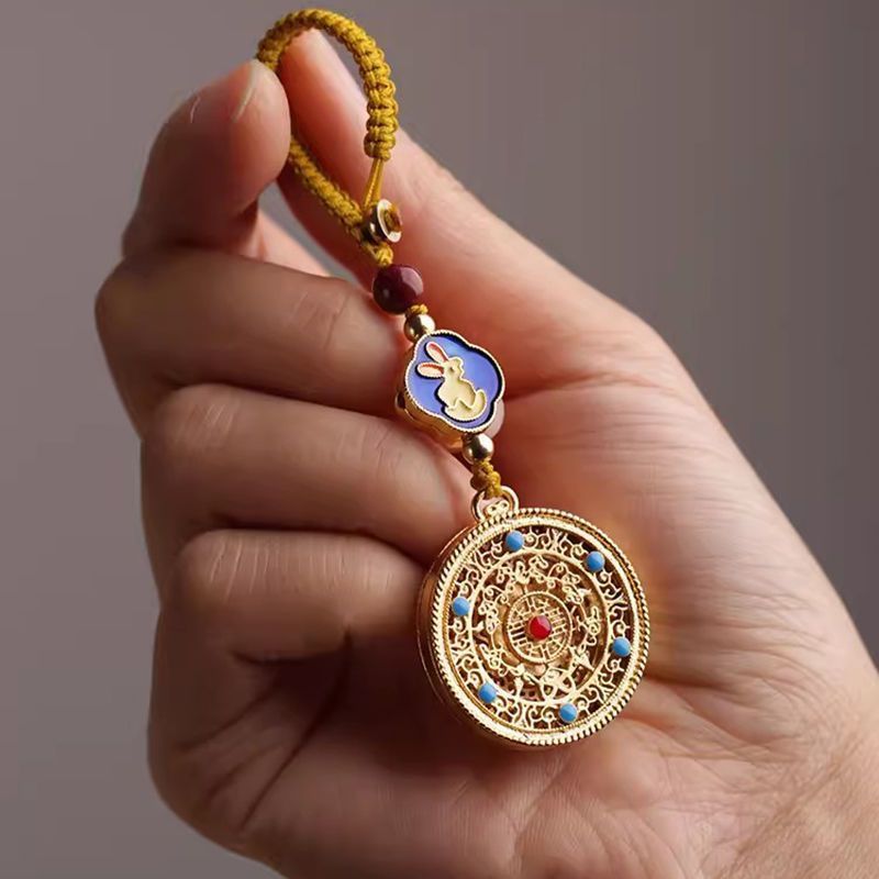 Zodiac Copper Keychain Car Hanging Pendant