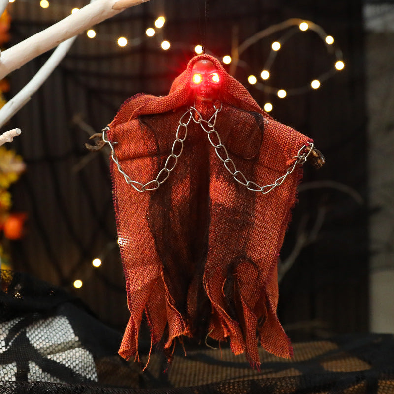 2 pack Glowing Skeleton Hanging Ghost 