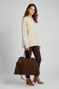 Women's Retro Suede Tote Bag