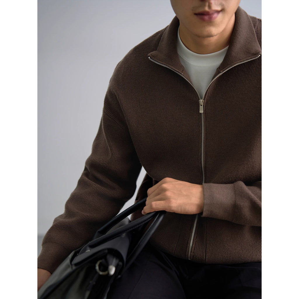 Men's Zipper Lapel Sweater - product image 3