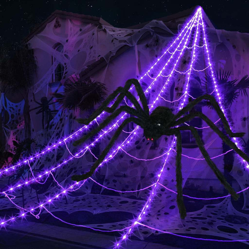 5 Meter  spider web 2M Spider  luminous triangulated web