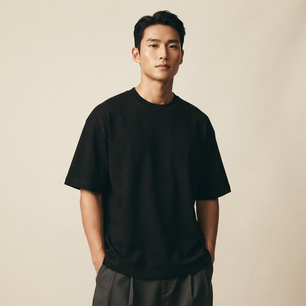 Men's Summer Heavyweight 95% Cotton T-Shirt: Stain & Wrinkle Resistant… - product image 2