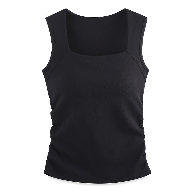 Womens Slim-Fit Square Neck Vest Top