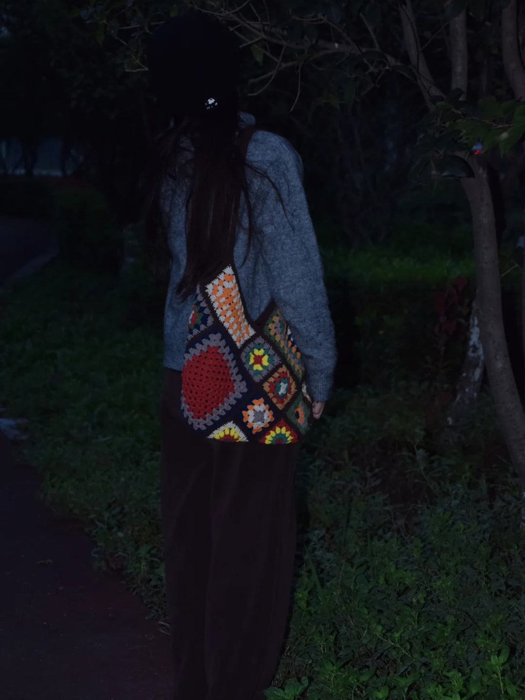 Large Granny Square Crochet Bag DIY Kit - Handmade Craft Project