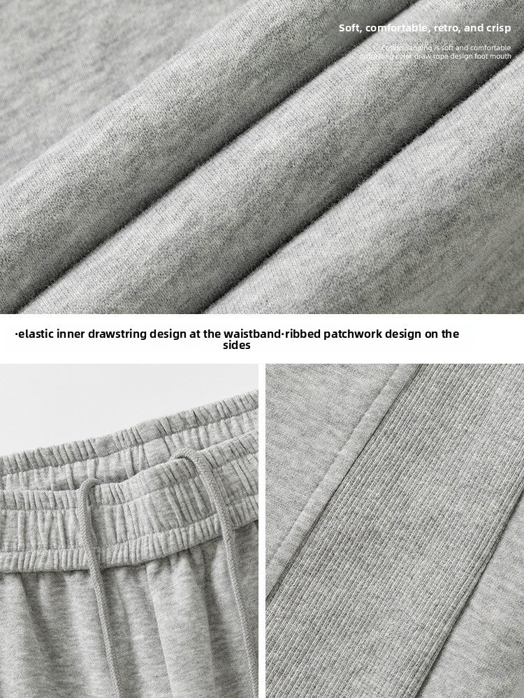 Men's Heavyweight Side Panel Straight Leg Streetwear Sweatpants - product image 7