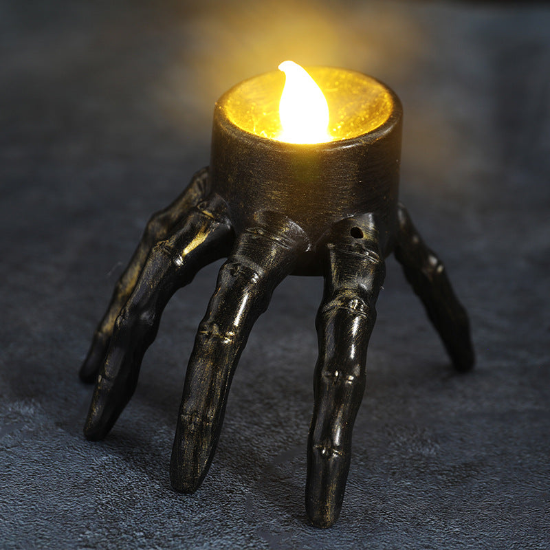 3 Pack Skull Ghost Hand Props Candle Light