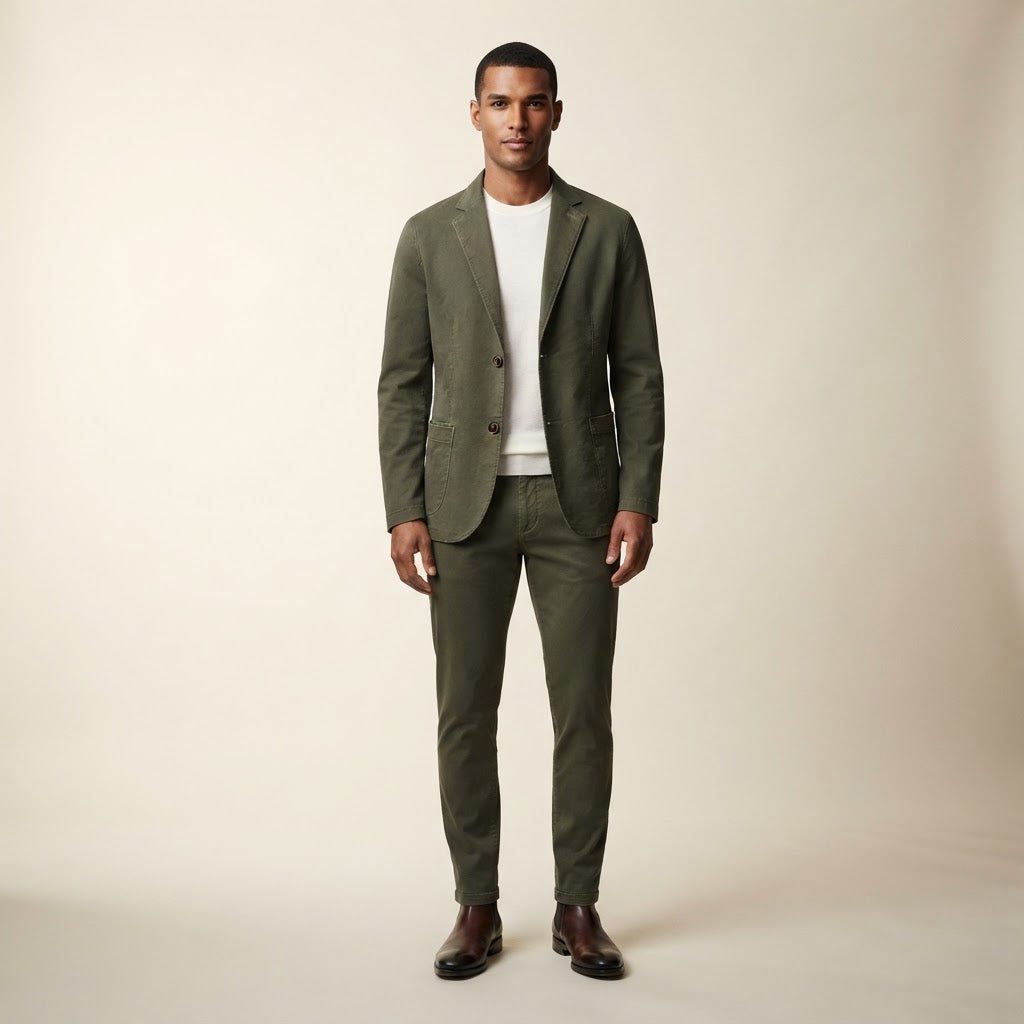 Men's Slim Fit Washed Cotton Casual Blazer Jacket - product image 3