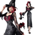 Gothic Halloween Costume Black Dress