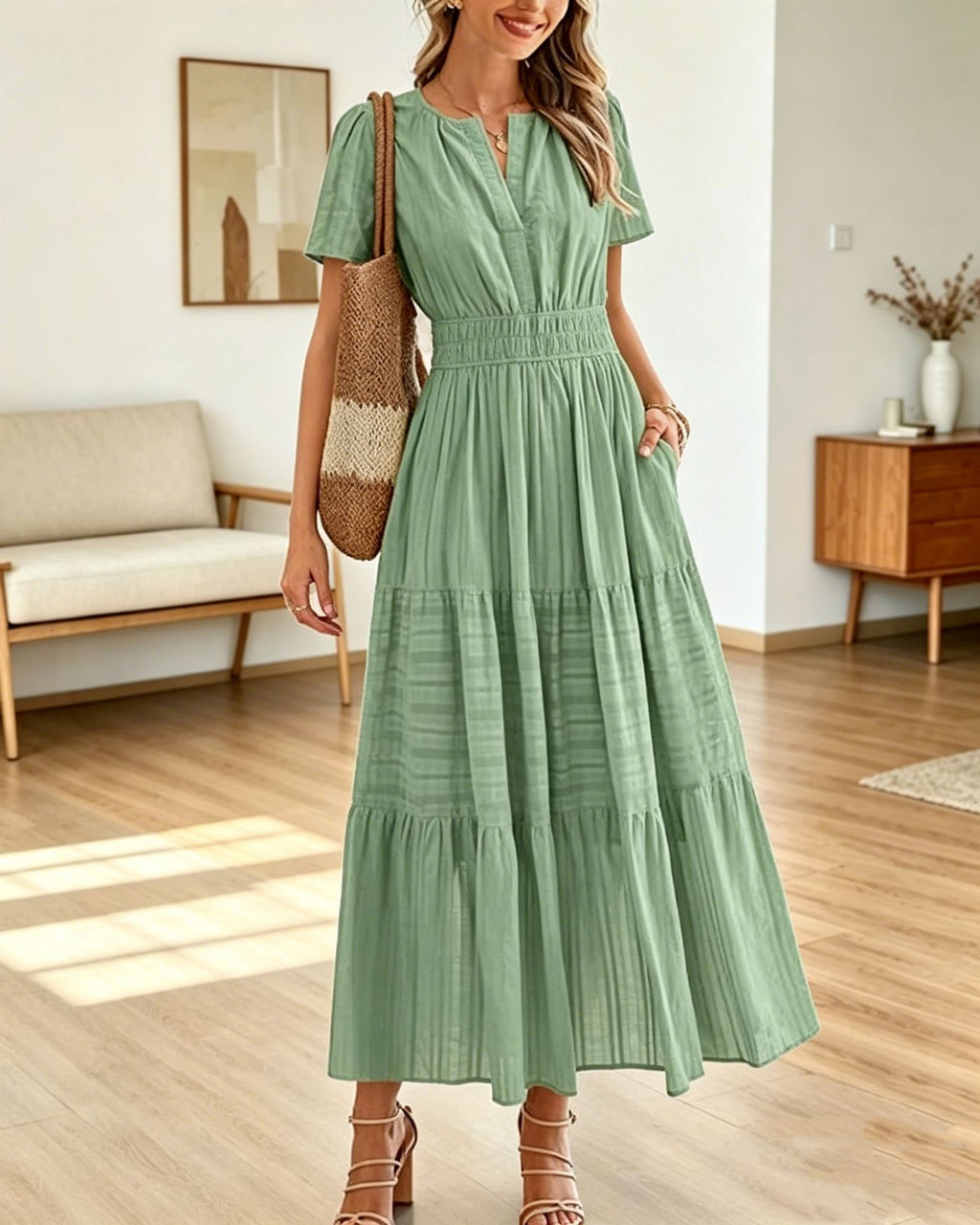 Short-Sleeve Dress