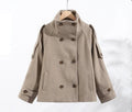 Womens Wool Blend Double Breasted Coat