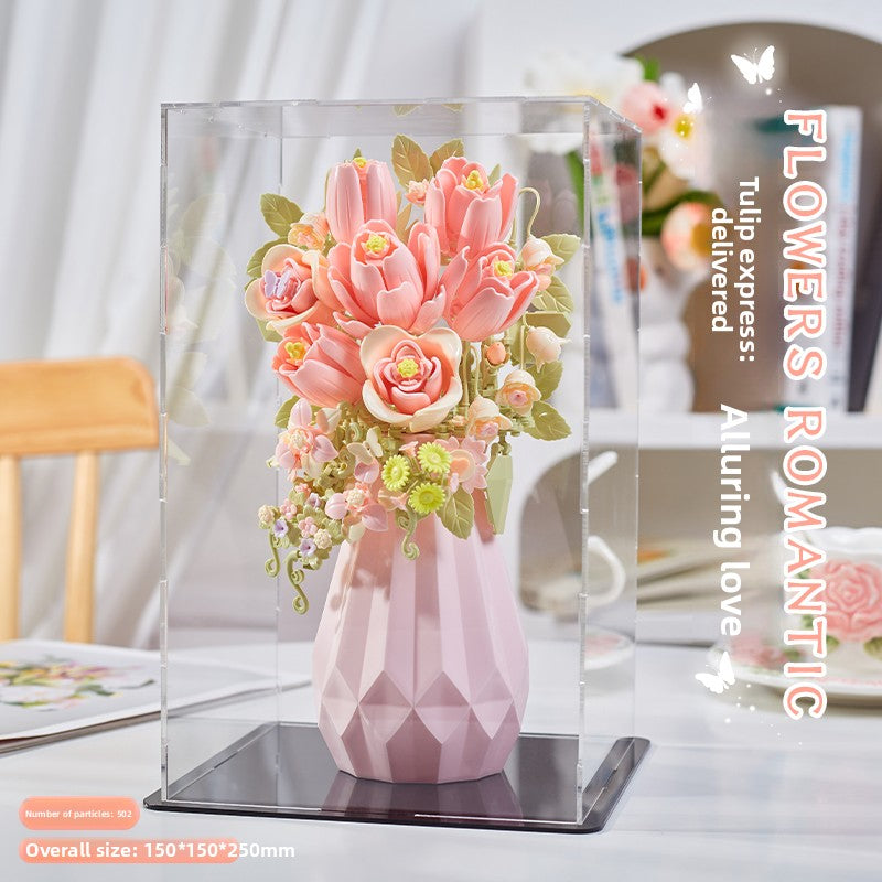 DIY Building Block Flower Bouquet