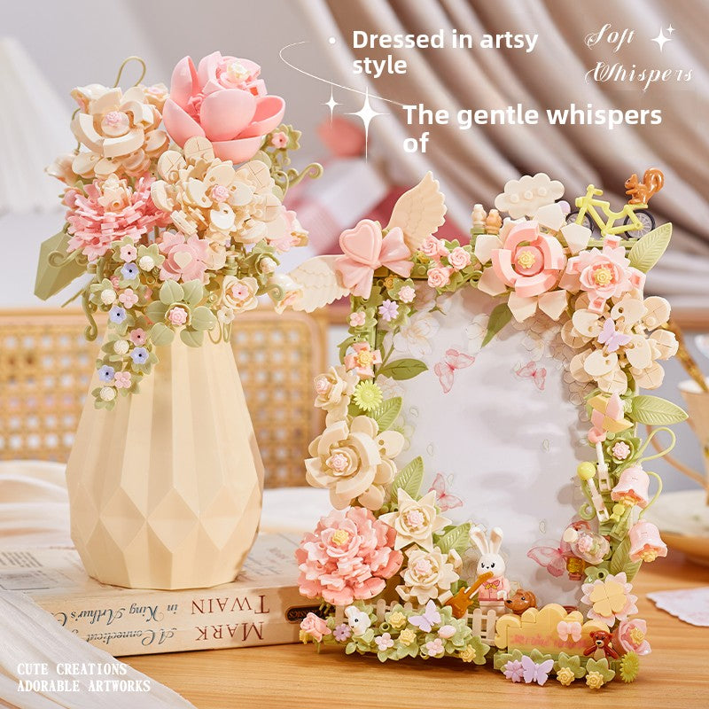 DIY Building Block Flower Bouquet