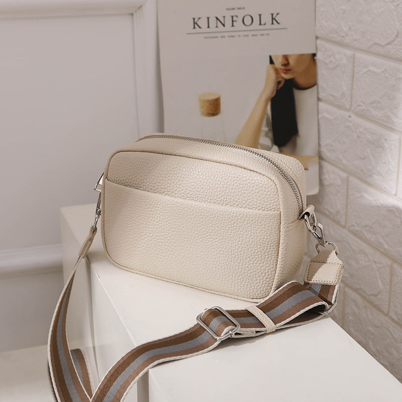 Solid color crossbody bag