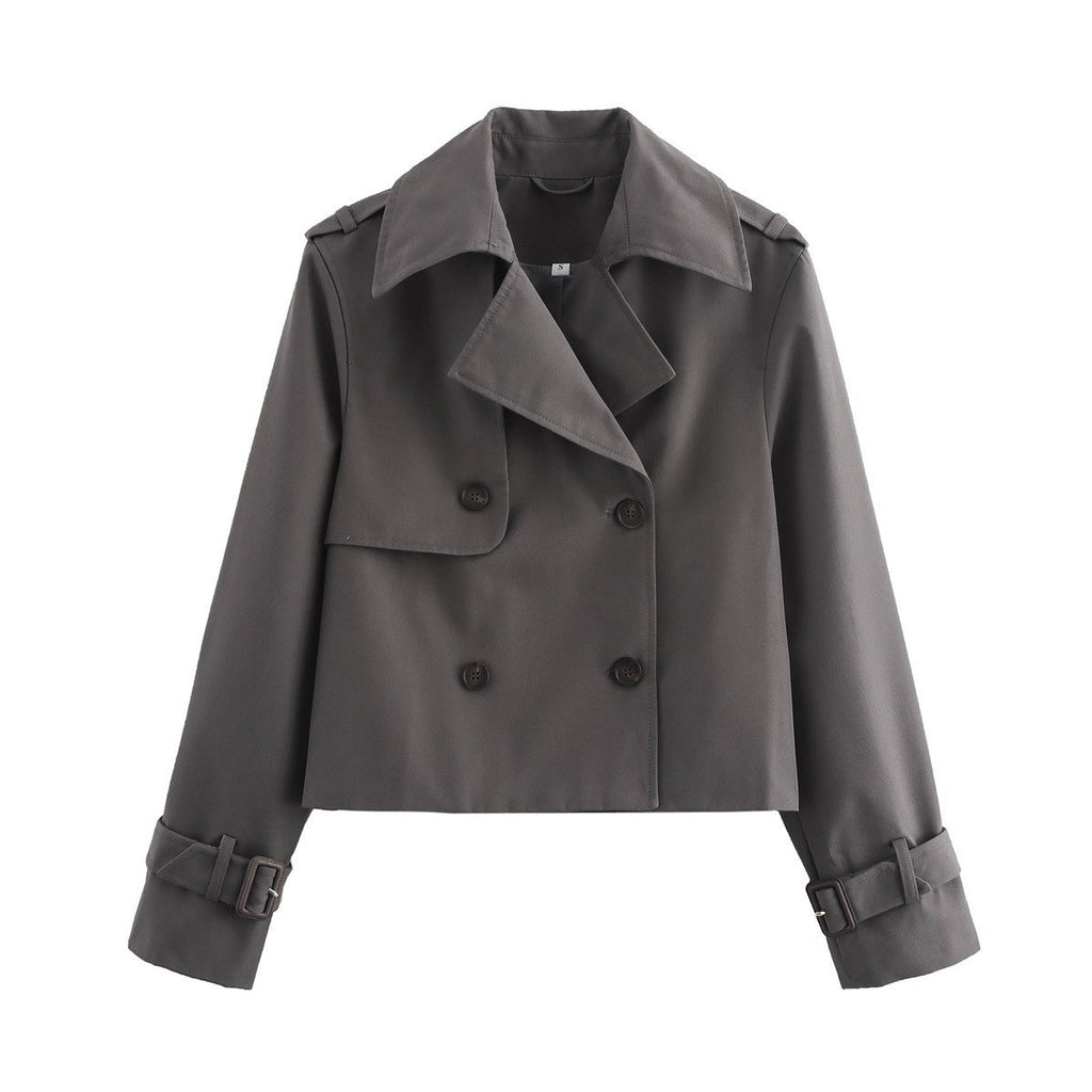 Women's loose-fitting long-sleeved coat