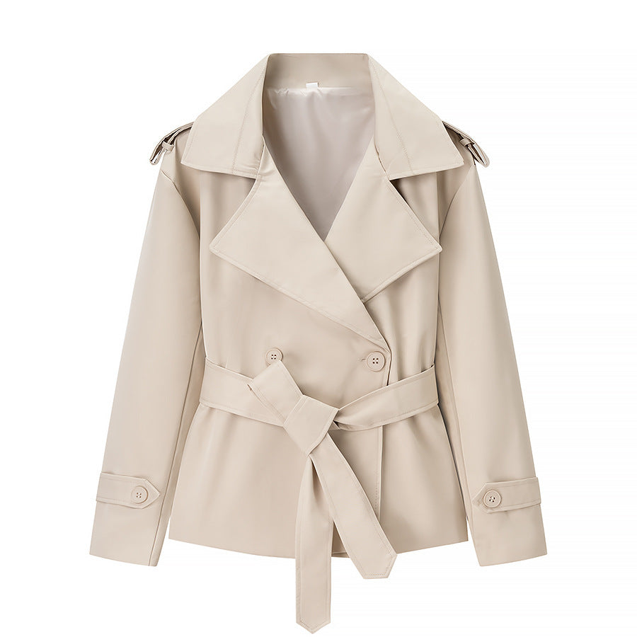 Womens Double Breasted Trench Coat
