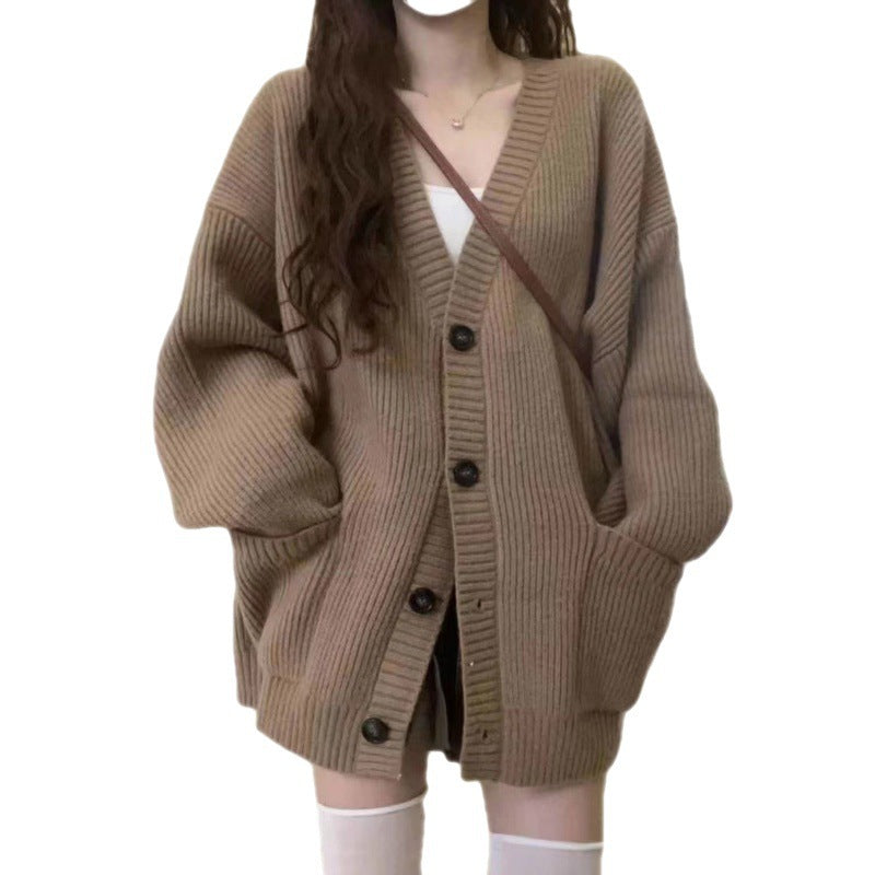 Womens Loose Knit Cardigan