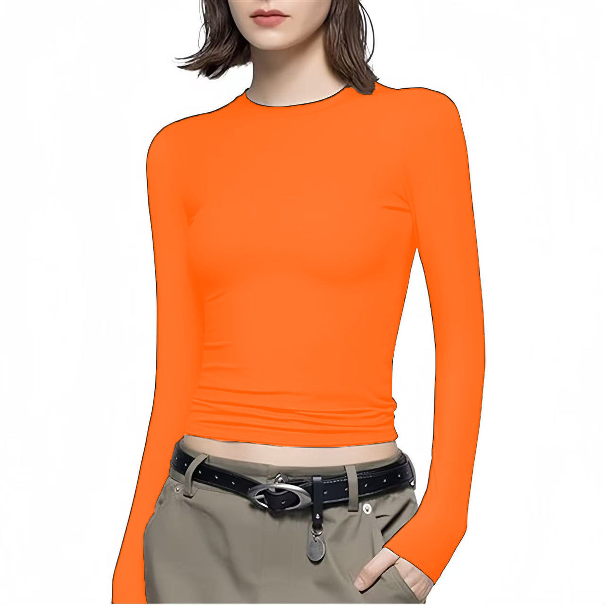 Women's Long Sleeve Round Neck T-Shirt