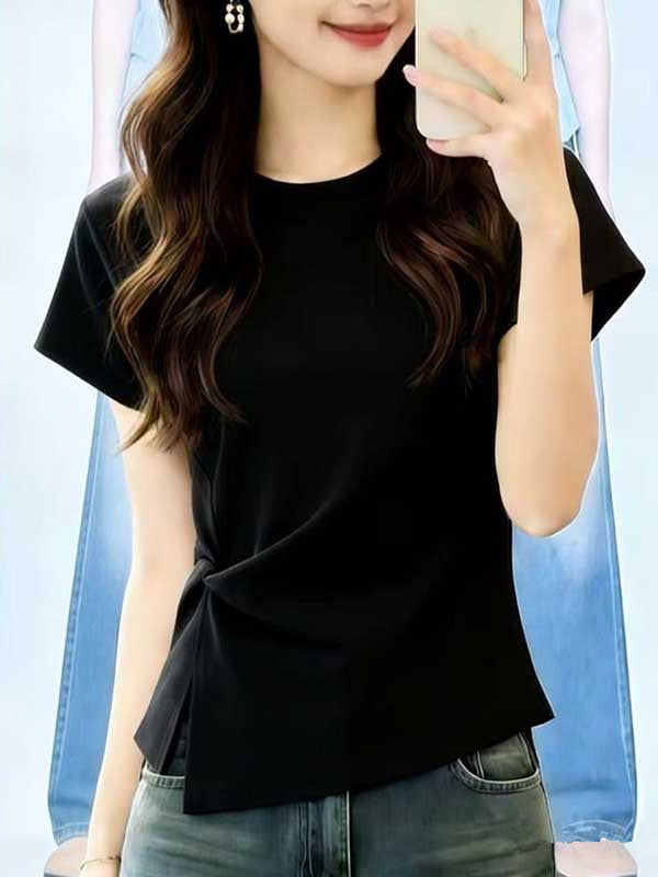 Irregular short sleeves