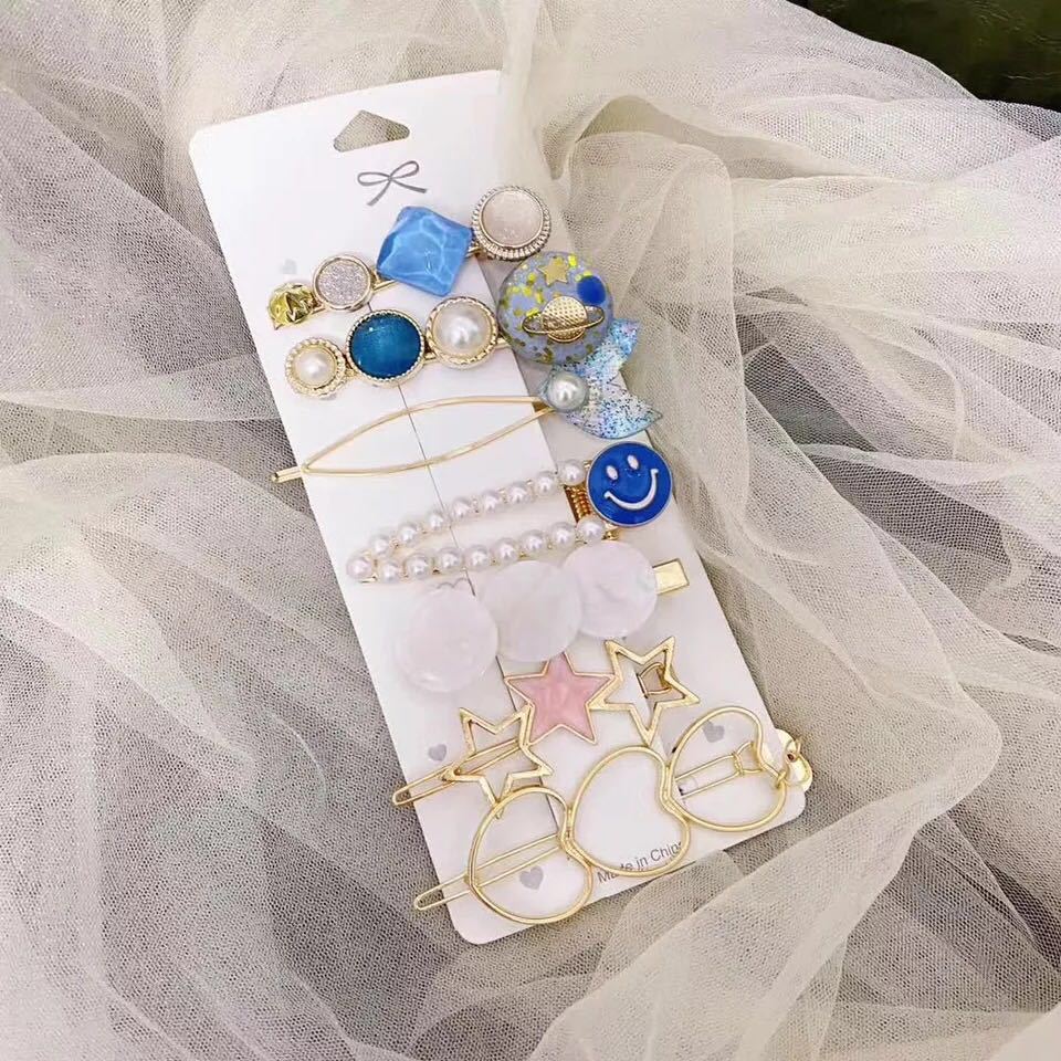 Starfish eight-piece hairpin
