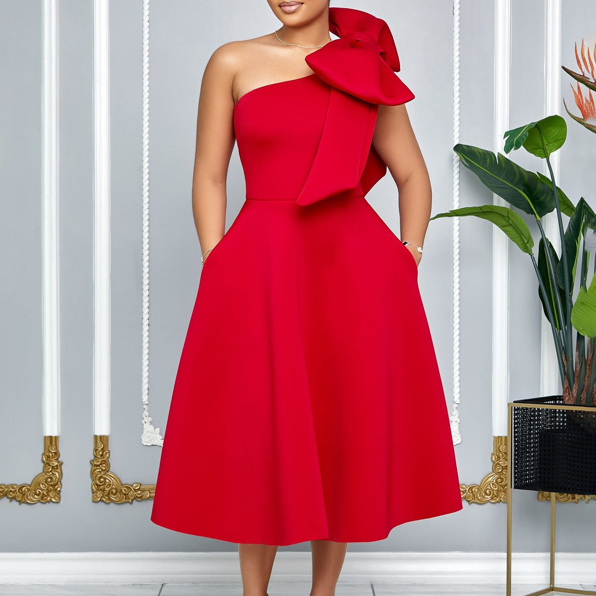 Women's Solid Color Sleeveless Dress