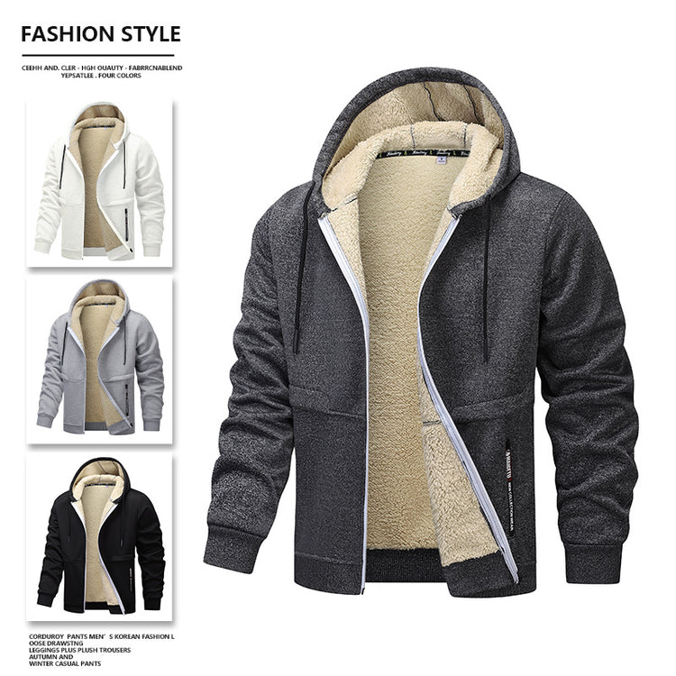 Loose and thick sheepskin jacket
