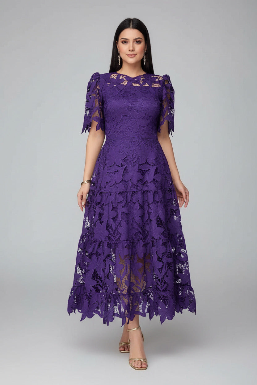 Serena Lace A-Line Dress