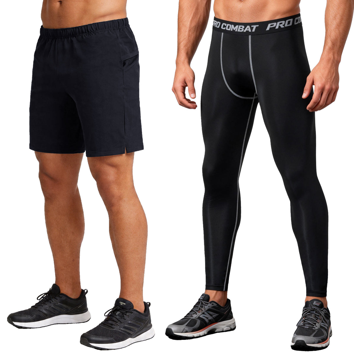 Mens Quick-Dry Elastic Training Shorts - Lightweight & Breathable