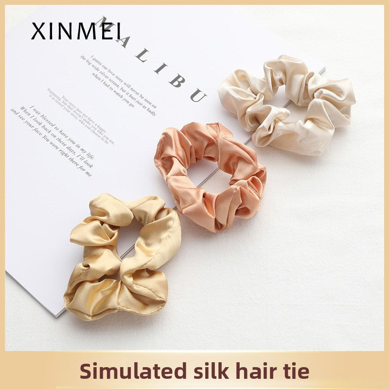French-style pig intestine silk hair band