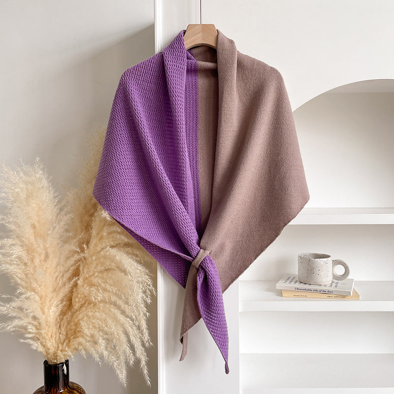 Soft Imitation Cashmere Triangle Shawl