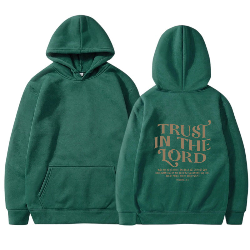 Hooded Letter Print Sweatshirt