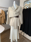Large shawl cape