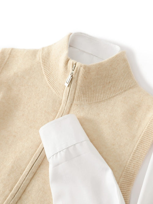 AlpineWool Zippered Wool Cardigan