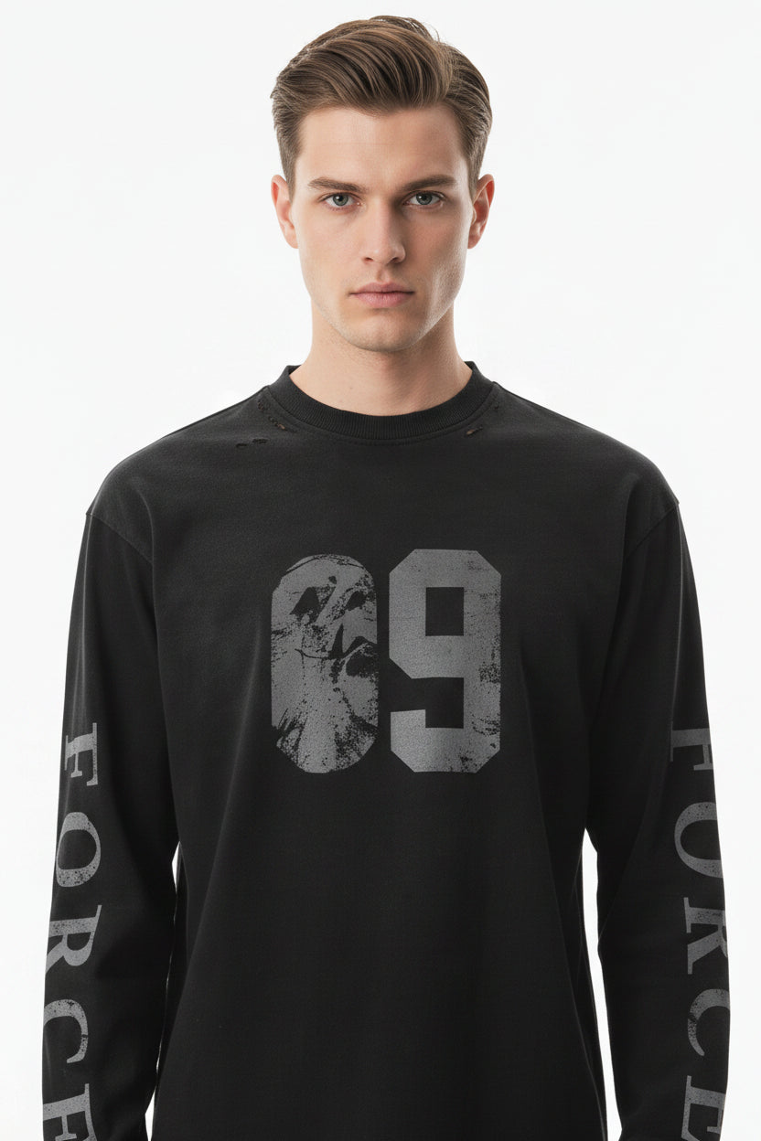 Retro T-Shirt Unisex Streetwear Long Sleeve Pullover