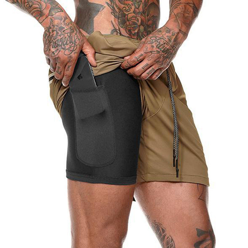 Mens Quick-Dry Sports Shorts with Breathable, Flexible Fit