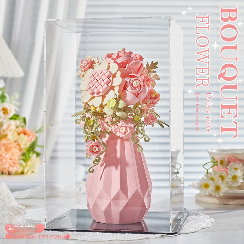 DIY Building Block Flower Bouquet