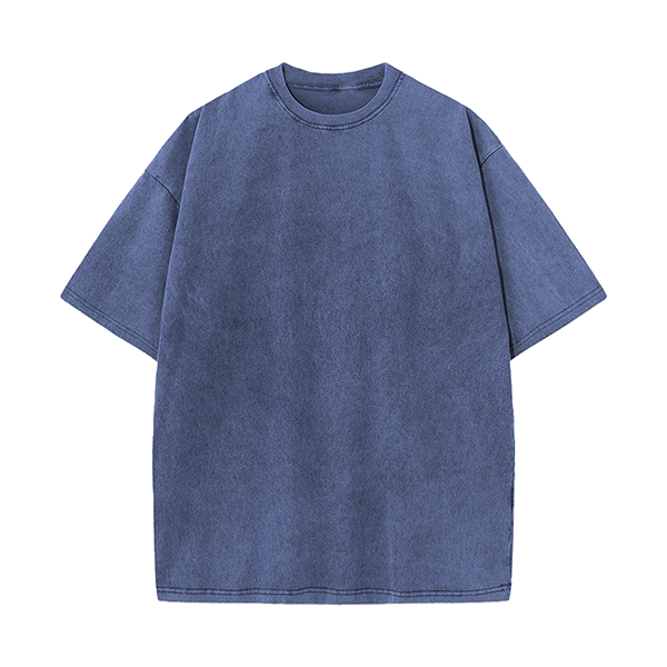 Heavyweight Vintage Washed Cotton T-Shirt - Durable 220g Cotton