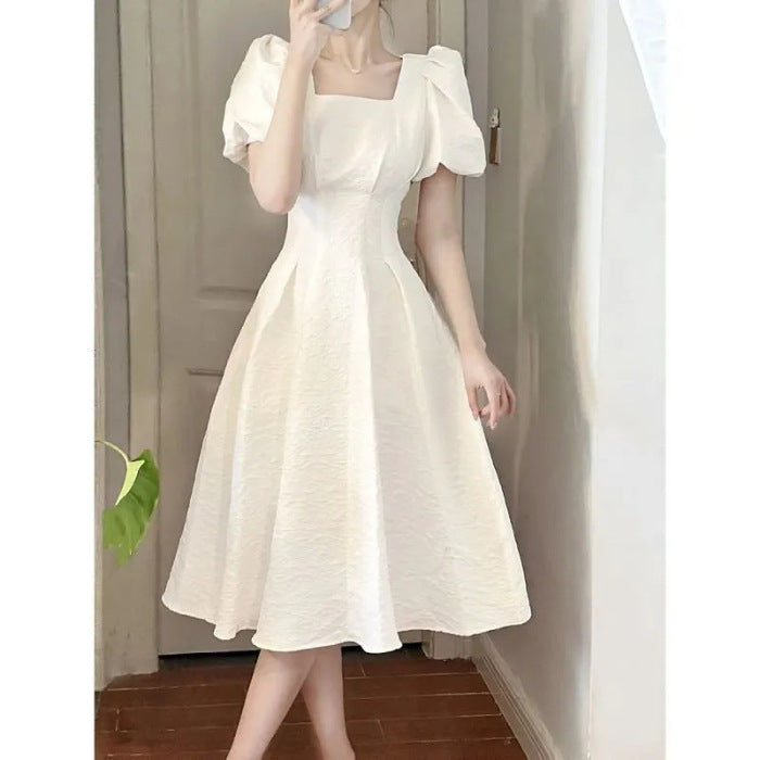 French Style First Love White Long Dress