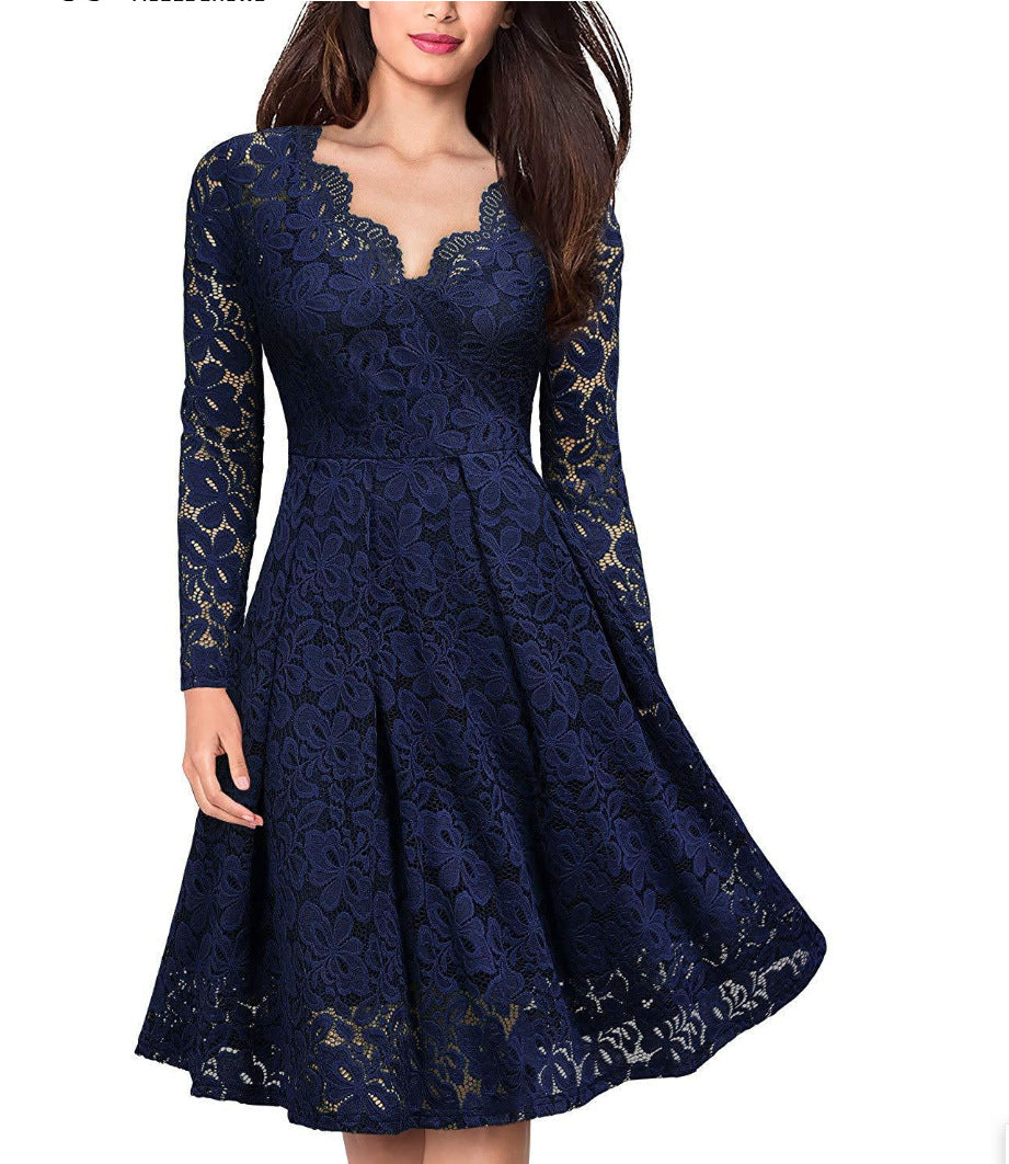 Valencia Lace A-Line Dress