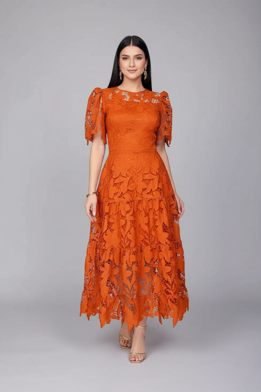 Serena Lace A-Line Dress