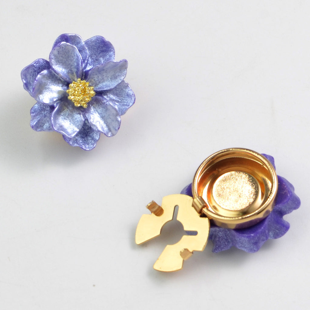 Pearlescent Floral Button Cover